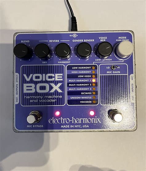 electro harmonix voice box pedal|electro Harmonix delay pedal.